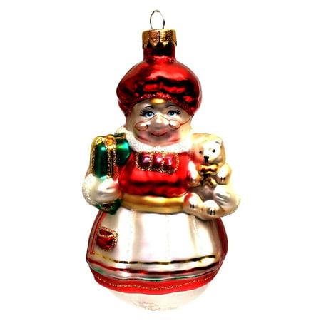 Holiday Lane Molded Glass Mrs. Claus 4