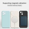 thumbnail image 3 of Magsafe-Funda de silicona líquida Original para iPhone, fundas magnéticas de carga inalámbrica para iPhone 14, 11, 13, 12 Pro Max, Mini, XR, X, XS, 8 Plus, SE, 3 of 4
