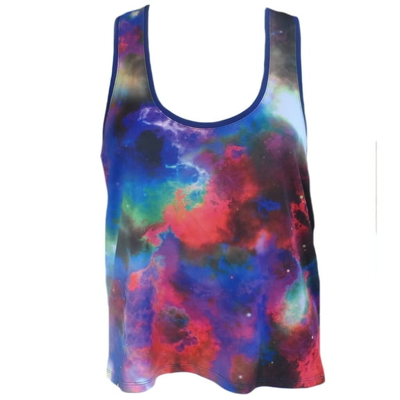 SO Junior Women's Tie-Dye Racerback Athletic Tank (Medium)