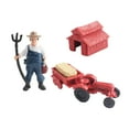 thumbnail image 2 of Kokiya Mini Barn Farm Toys Playset Educational Toy Farm Animals Figurines Set for 3 4 5 3Pcs, 2 of 9