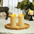 thumbnail image 5 of Merrynights 6” x 3” Outdoor Waterproof Flameless Candles, Flickering LED Pillar Candles, Battery Operated Candles with Remote and Timers, Electric Fake Plastic Candles, Ivory, Set of 2, 5 of 7