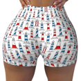 thumbnail image 2 of Uemuo Lighthouse And Beacon Pattern Women Workout Impact Shorts Scrunch Butt Lifting Gym Shorts Seamless Booty Biker Shorts-X-Large, 2 of 8