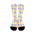 thumbnail image 2 of 67 Socks Kids – Cute Six Seven Meme Socks for Boys Girls, Soft Comfortable Funny 67 Socks for School, Daily Wear & Gifts, Colorful Novelty Children Crew Socks, 2 of 8