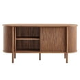 thumbnail image 5 of Modway high TV Stand Curved Edges Credenza Sideboard MDF Walnut, 5 of 10