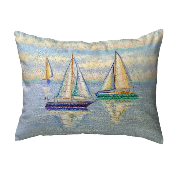 Betsy Drake Interiors Sailing By No Cord Pillow 16x20