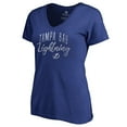thumbnail image 2 of Women's Blue Tampa Bay Lightning Graceful V-Neck T-Shirt, 2 of 3