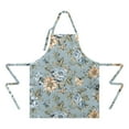 thumbnail image 2 of Pioneer Flower Floral Print Pattern Apron-Garden Aprons for Women with Pockets-Cotton Linen Waterproof Kitchen Cooking Gardening Aprons Adjustable for Kitchen,Cooking,BBQ and Salon 33x27 Inch, 2 of 7