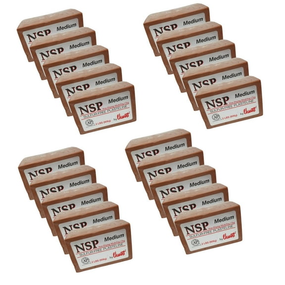 Chavant - NSP - Medium Brown 20x Bricks Full Case ( 40lbs )