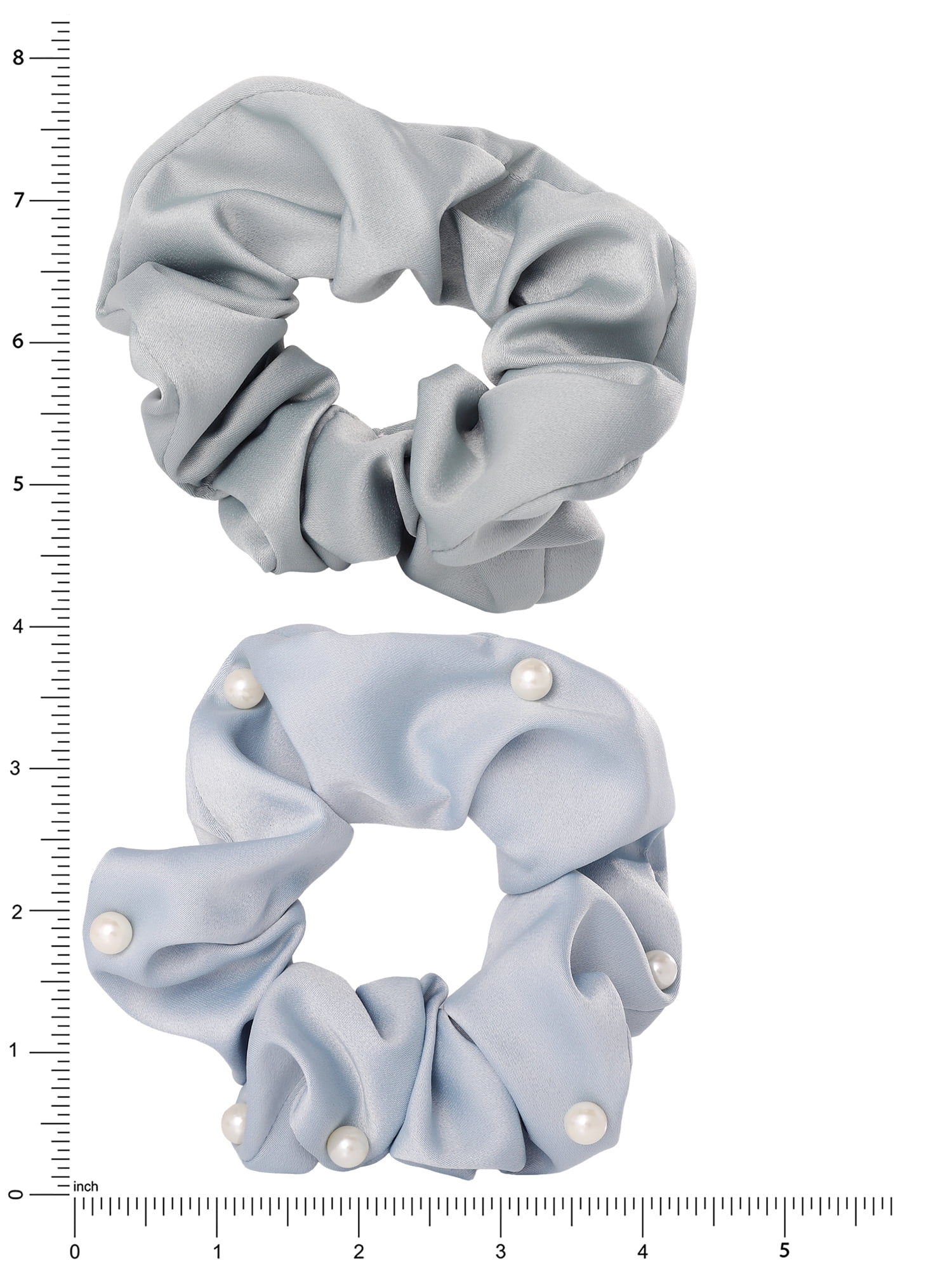 Celebrity Pink Women's Pearl Accent Scrunchie Set with Soft Fabric