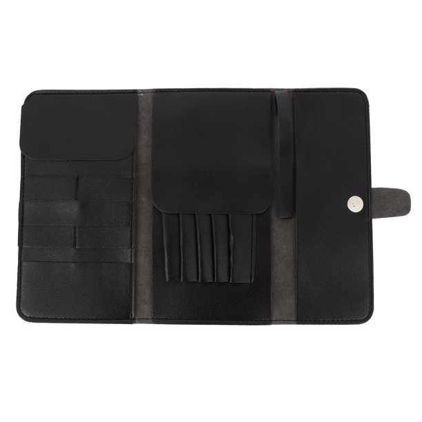 Bolsa plegable para tijeras de pelo, estuche de cuero para tijeras, bolsa para herramientas de peluquería y barbería