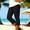 0_ Black, variant on Womens Capri Leggings, High Waist Ruffle Hem Detail, Stretch Knit Material with Slim Fit for Daily Casual Street Outfit Blue XXL