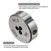 Uxcell Round Threading Dies Metric M1 x 0.25 Thread High Speed Steel Screw Cutting Die