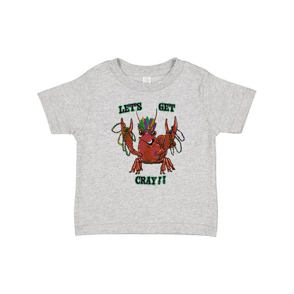 Inktastic Mardi Gras Let's Get Cray Crayfish with Beads Boys or Girls Baby T-Shirt