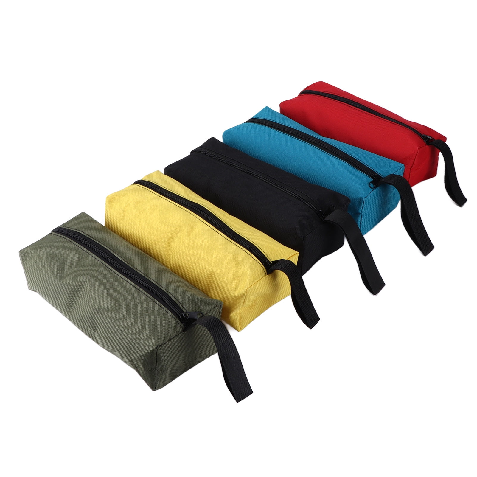 Dioche Tool Storage Bags With Zipper,5pcs Zippered Tool Pouch Bag Multifunctional Small Tool Storage Bag Organizer With Hanging Loop For Men Women,Tool Pouch Bag With Hanging Loop