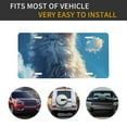 thumbnail image 5 of Easygdp Clear Sky Blue Cat License Plate Car Front License Plate Car Decoration Car Accessories Front Tag Plate Standard Size, 5 of 8