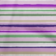 thumbnail image 1 of oneOone Cotton Poplin Purple Fabric Geometric Uneven Stripes Sewing Craft Projects Fabric Prints By Yard 42 Inch Wide, 1 of 4