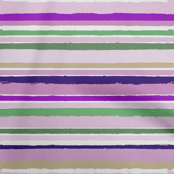 oneOone Polyester Spandex Purple Fabric Geometric Uneven Stripes Quilting Supplies Print Sewing Fabric By The Yard 56 Inch Wide