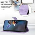 thumbnail image 2 of Allytechgroup for iPhone 13 Wallet Phone Case with Lanyard, PU Leather Phone Case with Credit Card Slot for Women Girls Shockproof Proyective Back Cover for Apple iPhone 13, Purple, 2 of 7