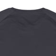 thumbnail image 4 of Ceisia Mens Side Stripe Color Block Crew Neck Short Sleeve Slim Fit Sports T-Shirt (Dark Gray S) Father's Day Gift, 4 of 8