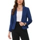 thumbnail image 1 of Blazer de Negocios INSPIRE CHIC para Mujeres, Chaquetas de Traje Casual Elegante de Oficina, Abierto, S Azul Oscuro, 1 of 6