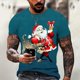 thumbnail image 1 of Camisas navideñas con estampado 3d de vacaciones para hombre, camisetas con cuello redondo, ropa de manga corta de verano para hombre, camisetas informales de gran tamaño para hombre, Top 2023, 1 of 4