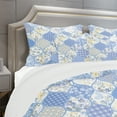 thumbnail image 4 of Designart 'Patchwork Pattern with Flowers & Butterflies' Patterned Duvet Cover Set, 4 of 4