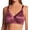 Rustic Berry Red, variant on Women's Bali 3372 Double Support Lace Wirefree Spa Closure Bra (Black 42DD)