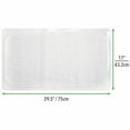 thumbnail image 3 of mDesign Loofah Cushioned Suction Bath Mat for Shower Stall, Bathtub - White, 3 of 6