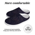 thumbnail image 6 of Rateoe Copper-Gold Gloss Outline Flower1 Print Women's Men's Cotton Knit Slippers Lightweight Memory Foam Indoor House Shoes with Anti-Skid Sole-39/40, 6 of 7
