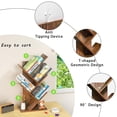 thumbnail image 5 of Buildhom 4-Tier Tree Bookshelf with Shelves, Freestanding Bookcase for Living Room, Bedroom, Home Office, Brown, 5 of 8