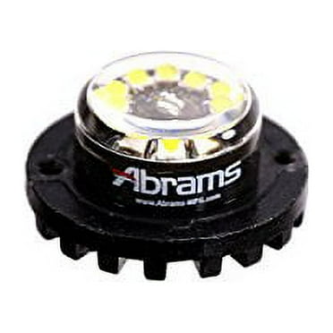 Abrams SAE Class-1 Blaster 120 (White/White) 36W - 12 LED Emergency Vehicle Truck LED Hideaway Surface Mount Strobe Warning Light