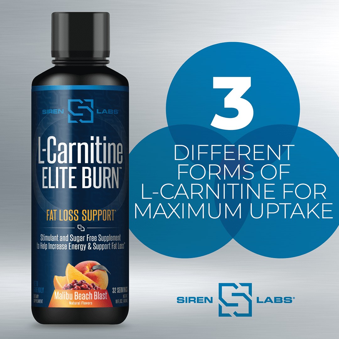 Siren Labs L-Carnitine Elite Burn Liquid Keto Fat Burner and Metabolism Activator - Fat Loss Support Keto Friendly Weight Loss Increase Energy-Stimulant Free - Malibu Beach Blast 3000mg (32 Servings) - Walmart.com Siren Labs L-Carnitine Elite Burn Liquid Keto Fat Burner and Metabolism Activator - Fat Loss Support Keto Friendly Weight Loss Increase Energy-Stimulant Free - Malibu Beach Blast 3000mg (32 Servings) - Walmart.com