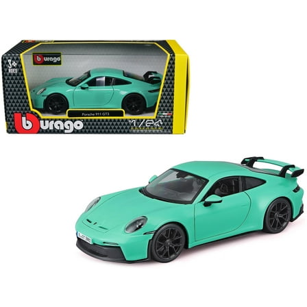 Porsche 911 GT3 Light Green 1/24 Die cast Model Car by Bburago