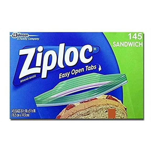 Ziploc Sandwich Bags, 145-Count