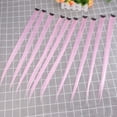 thumbnail image 3 of HLONK Hair Extensions Clip Human Colorful Colored Extension Pieces Rainbow Long One Piece Straight, 3 of 6