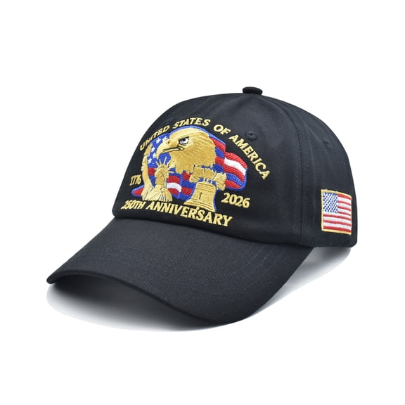 CYYFXKA 250 Anniversary USA Hat for Men Women, Embroidery 250 Year American Hat Eagle, Adjustable Patriotic Baseball Cap