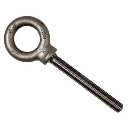 Eye Bolt With Shoulder, 5/16"-18, 1-1/2 in Shank, 7/8 in ID, Steel, Plain