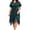 Green, variant on SAWOBUUN Womens Plus Size Summer Boho Fringe Dress Short Sleeve Crew Neck Loose Tassel Hem Midi Shift Dress for Beach Vacation
