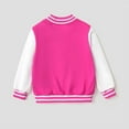 thumbnail image 2 of Disney Girls Bomber Jacket Minnie Mouse Colorblock Varsity Lightweight Sweatshirts Gift Fall Spring Sizes 3-10, 2 of 15