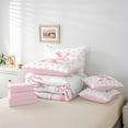 thumbnail image 6 of Castle Fairy Personalized Initial 7pcs Bedding Comforter Set for Kids,Bow Alphabet Queen Bedding Sets Super Cozy,Dreamy Princess Queen Sheet Sets,Lightweight Room Decor, 6 of 8