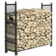 thumbnail image 3 of 4ft Steel Firewood Log Storage Rack, Fireplace Holder, 3 of 8