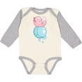 thumbnail image 3 of Inktastic Cute Axolotl Sitting on a Bubble Boys or Girls Long Sleeve Baby Bodysuit, 3 of 5