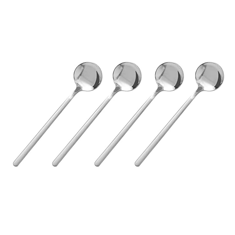 Cheer.US Stainless Steel Espresso Spoons, Mini Teaspoons Set for Coffee  Sugar Dessert Cake Ice Cream Soup Antipasto Cappuccino Small Spoon Silver  Dishwasher Safe 