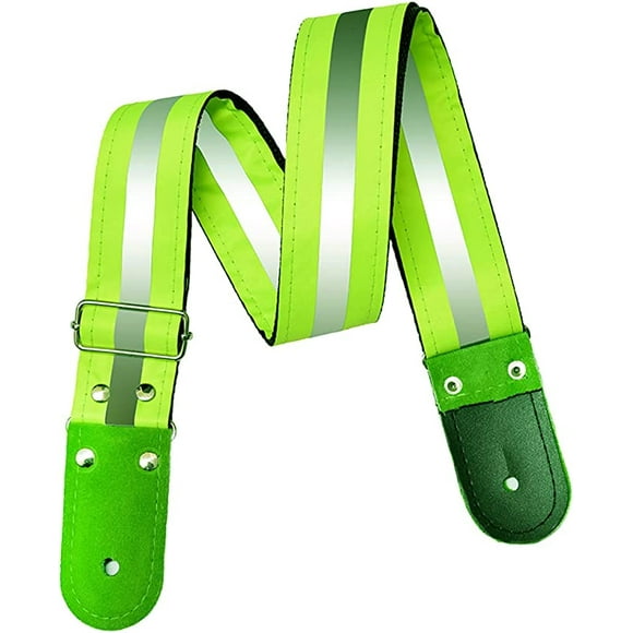 Correa para guitarra, Strap guitarra acústica, bajo eléctrico, guitarra eléctrica Kidam Neón verde