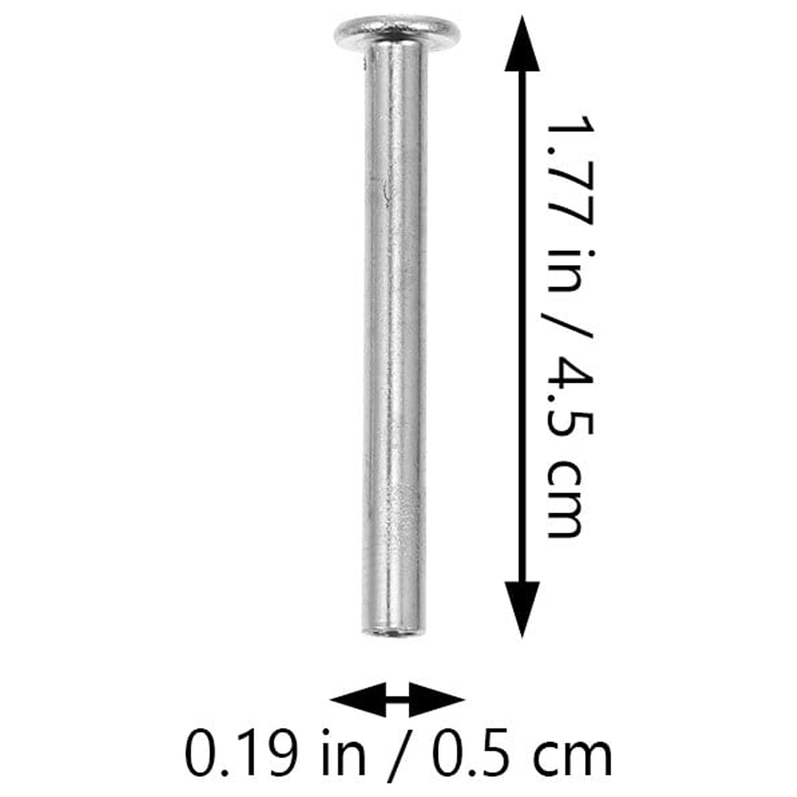 HONMEET Basious 80-Piece Stainless Steel Round Binding Screws for , Office, Wet Environments, 1.8×0.2×0.2in Set