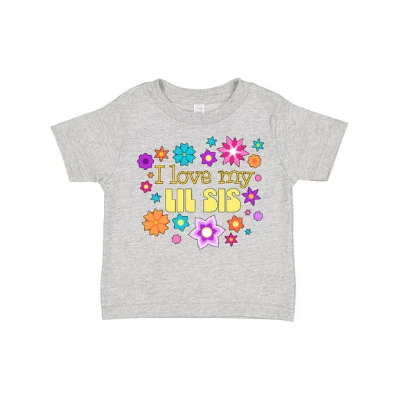 Inktastic I Love My Lil Sis Boys or Girls Toddler T-Shirt