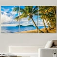 thumbnail image 2 of wall26 Canvas Print Wall Art Set Cloudy Sky Tropical Beach Island Horizon Nature Wilderness Photography Realism Rustic Landscape Colorful for Living Room, Bedroom, Office - 16"x24" x 3, 2 of 5