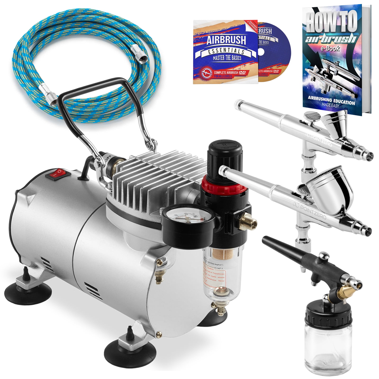 Buy 3 in 1 Point Zero Dual Action Airbrush Kit at Ubuy Guam Buy 3 in 1 Point Zero Dual Action Airbrush Kit at Ubuy Guam