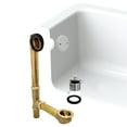thumbnail image 3 of Westbrass 14" 20 ga. Brass Pull and Drain Bathtub Waste Assembly with 2-Hole Overflow, Polished Chrome, 3 of 15