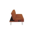 thumbnail image 5 of Serta Navis Modern Futon with USB Ports, Camel Brown Fabric, 5 of 9